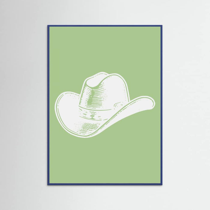 Plakat Sage Green Cowboy Hat – plakat i druk artystyczny