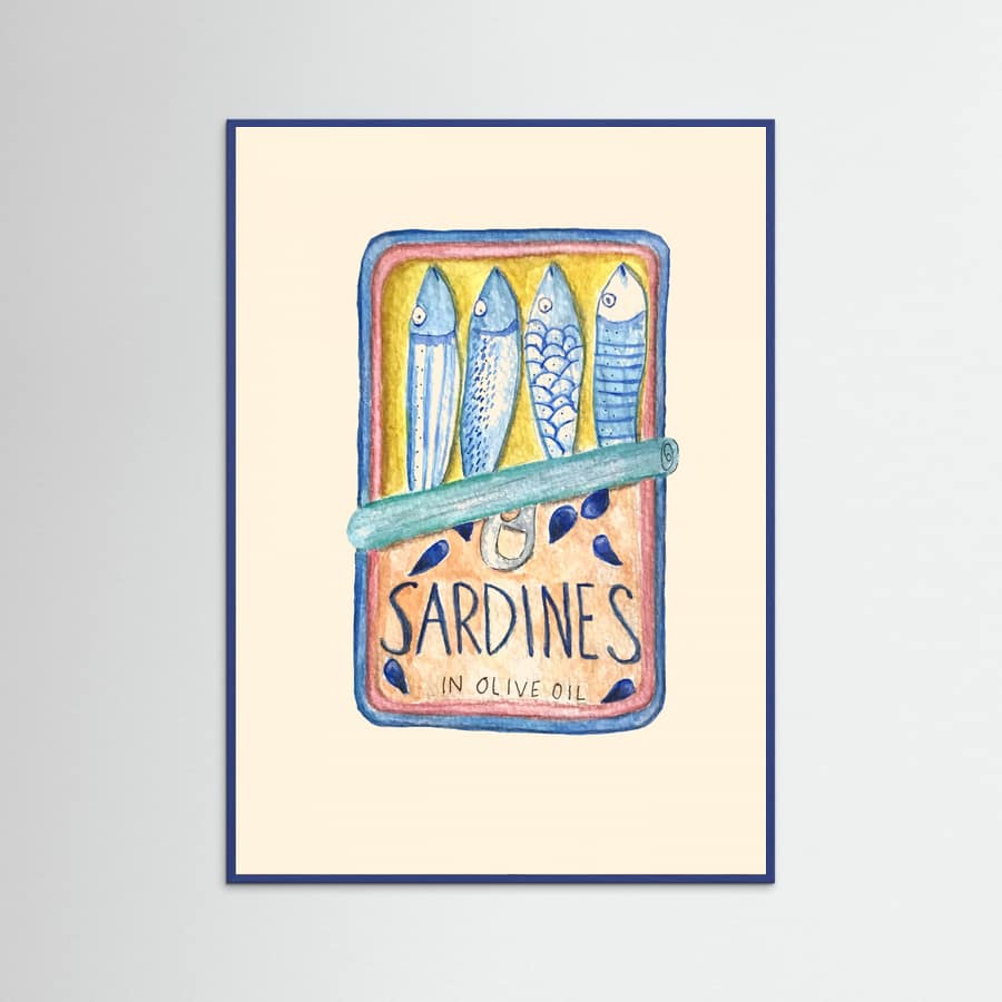Sardines Poster – Poster und Kunstdruck
