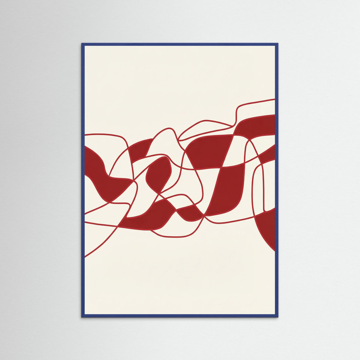 Blue Wood Scarlet Interlock