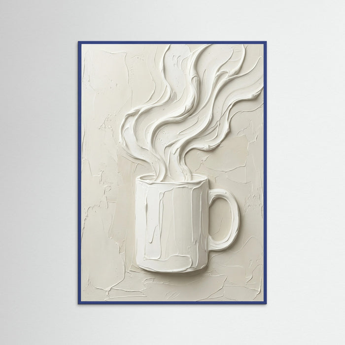 Blue Wood Sculpted Sip