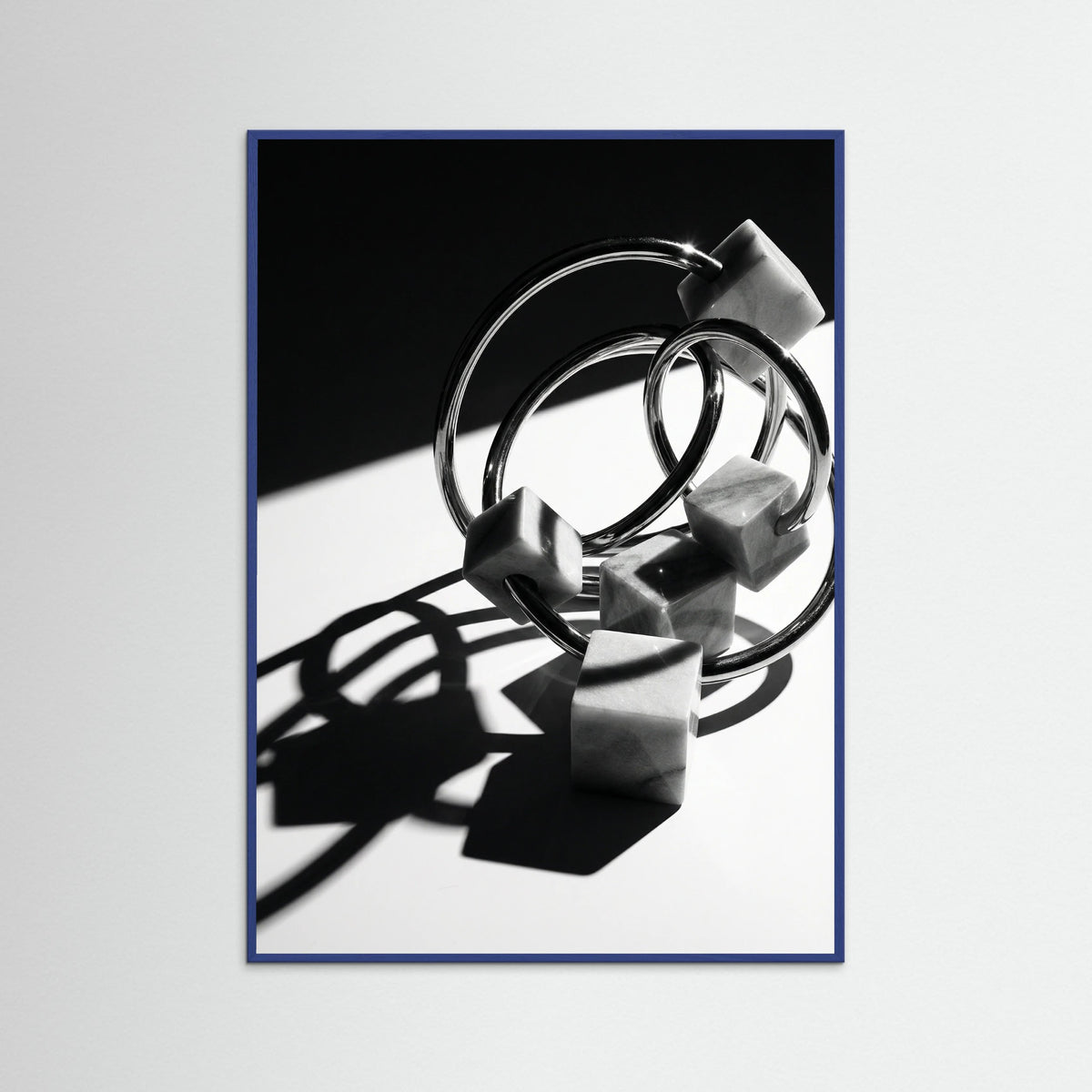 Blue Wood Sculptural Reflections