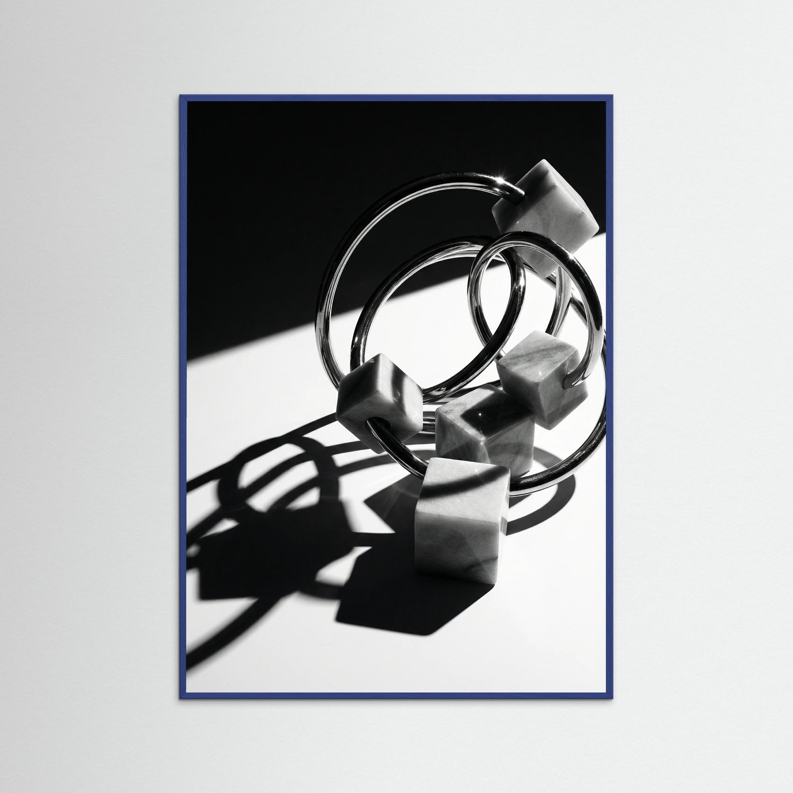 Blue Wood Sculptural Reflections