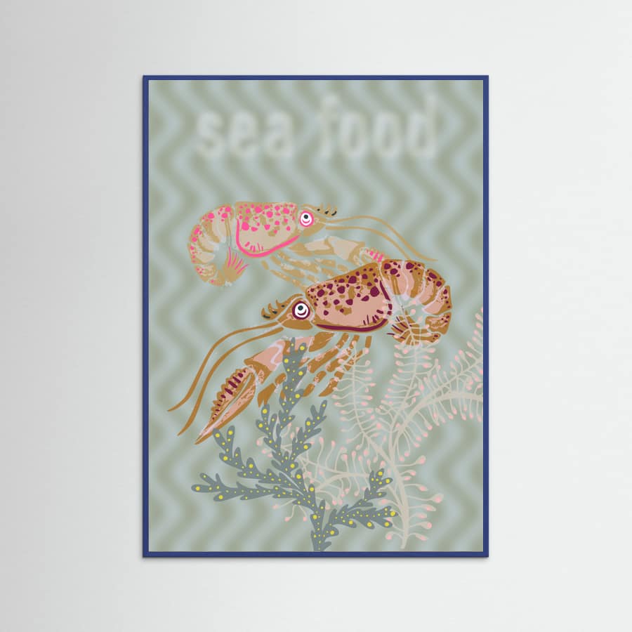 Sea food Neptune's joy Poster – poster and art print