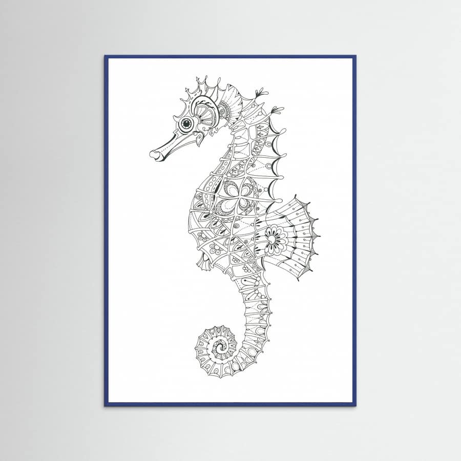 Seahorse 3 Poster – plakat og kunsttryk