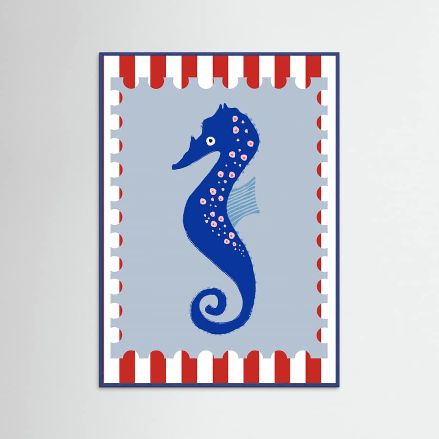 Seahorse -juliste – juliste ja taidepainatus