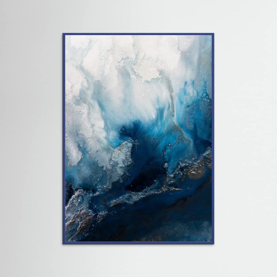 Seascape abstraction - Blue Waters Poster – poster and art print