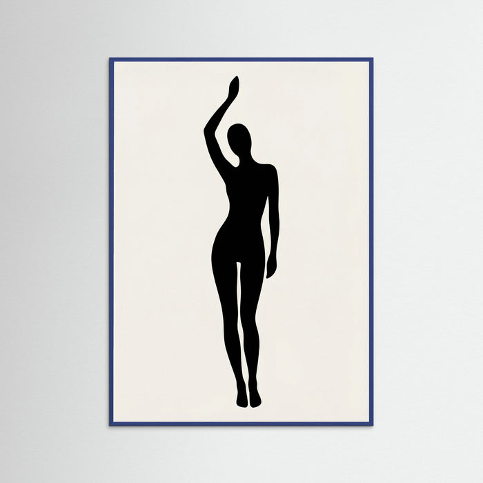 Blue Wood Seated Form
