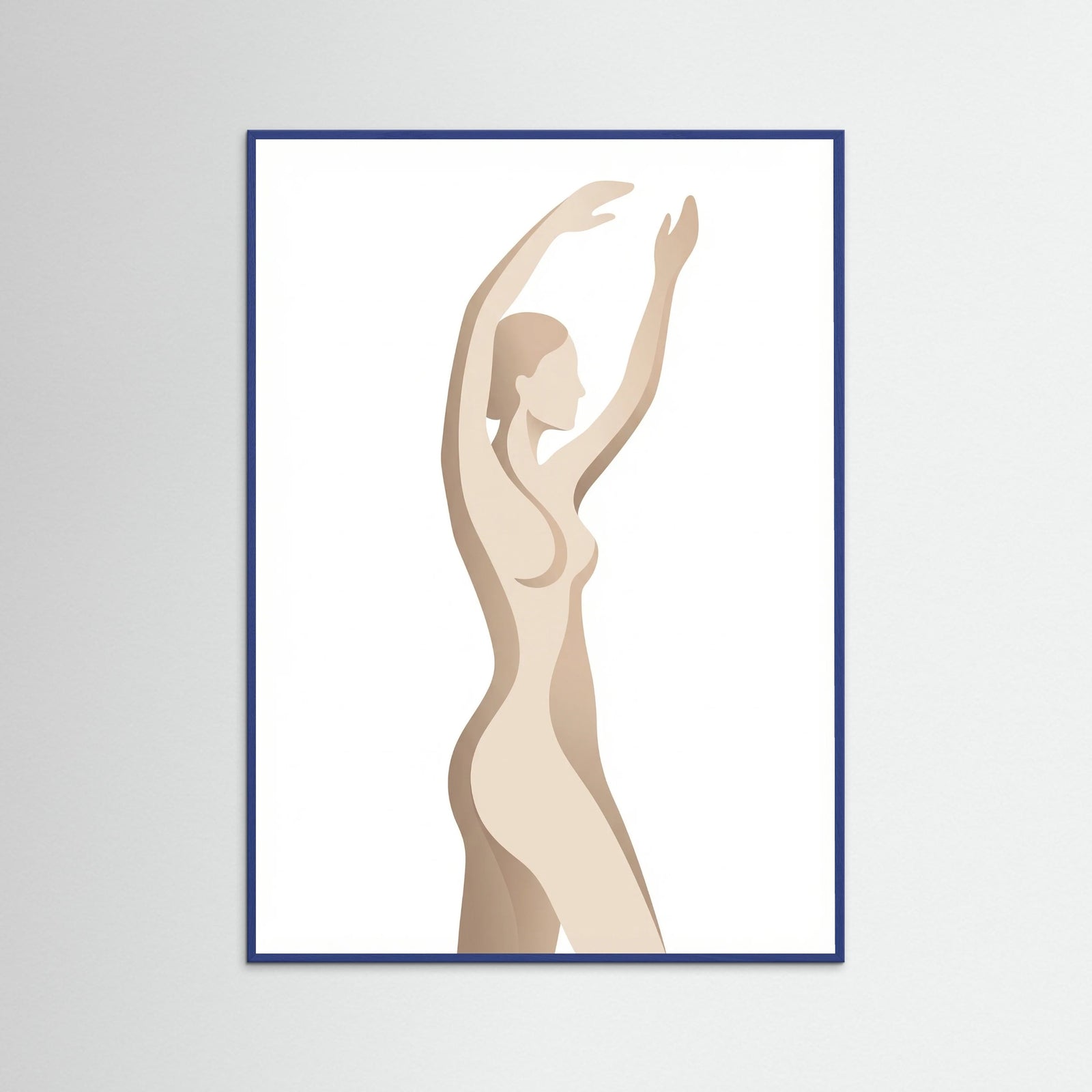 Blue Wood Seated Serenity