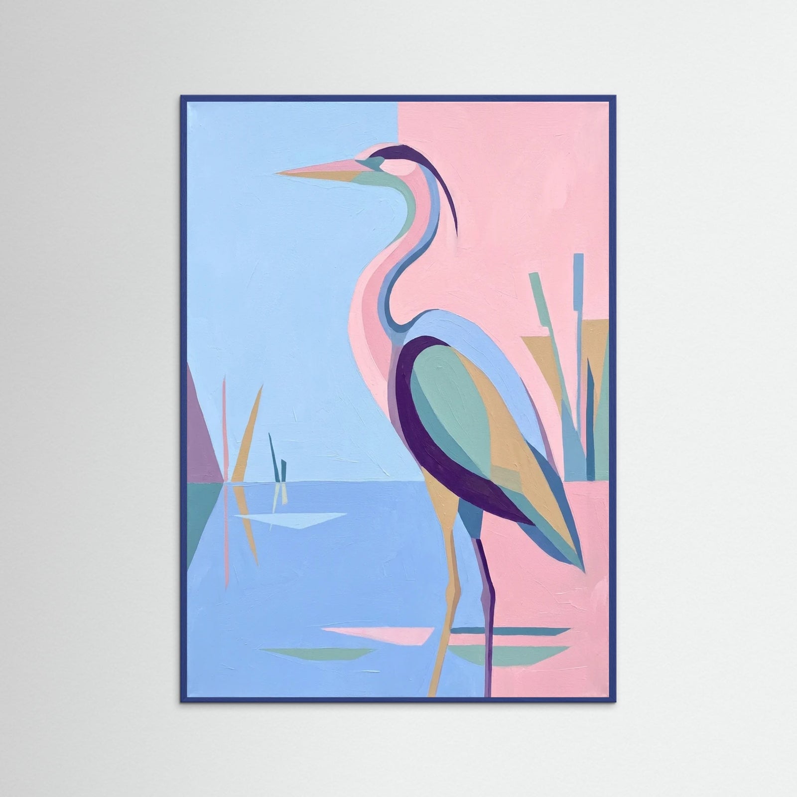 Blue Wood Seated Serenity