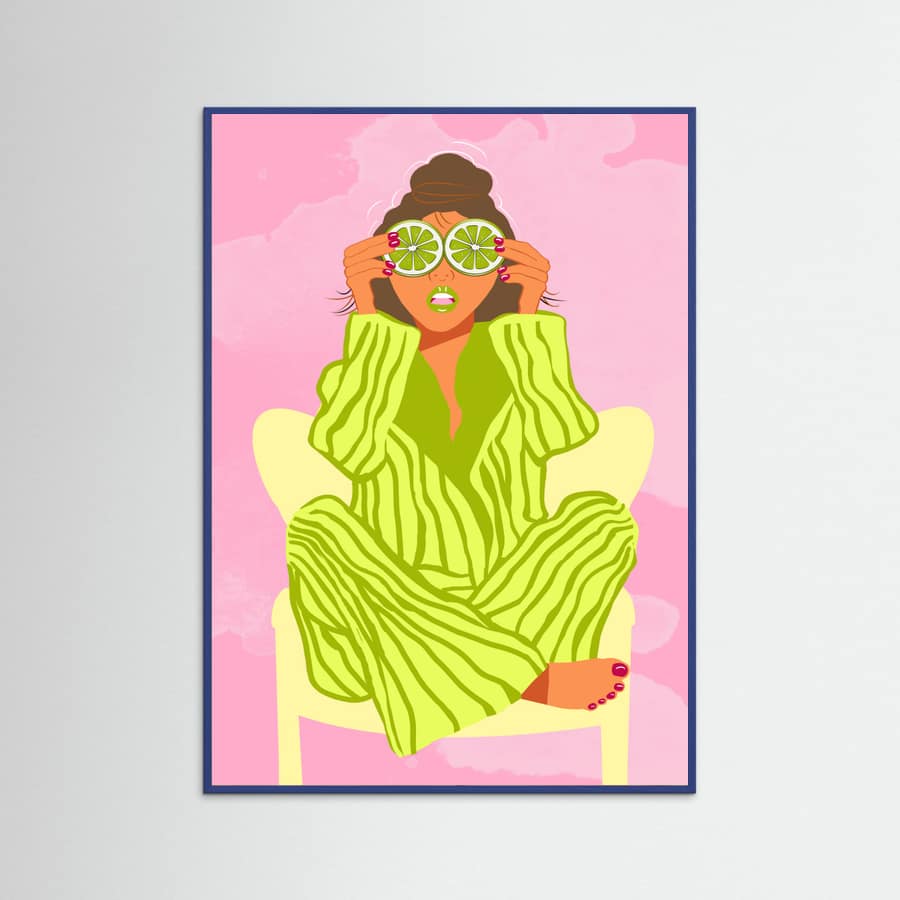 See the World Through a Lime Poster – plakat og kunsttryk