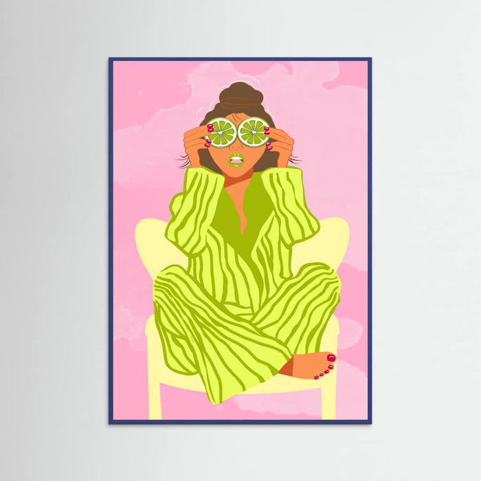 See the World Through a Lime Poster – plakat og kunsttryk