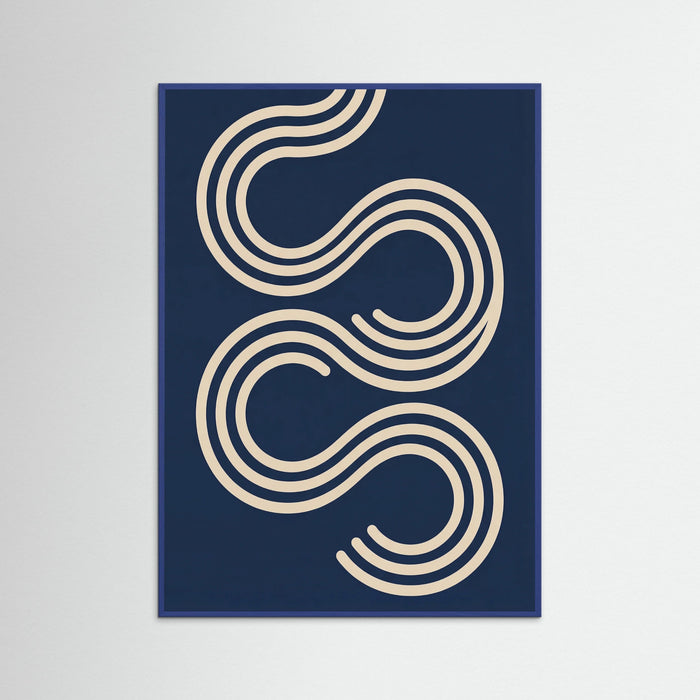 Blue Wood Serene Curves