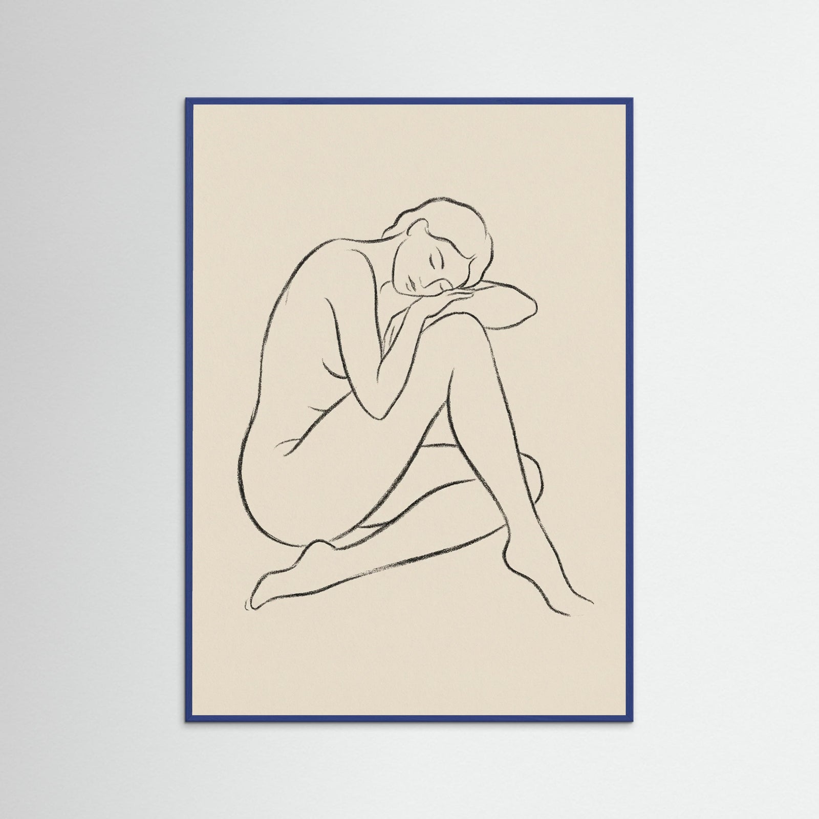 Blue Wood Serene Gaze