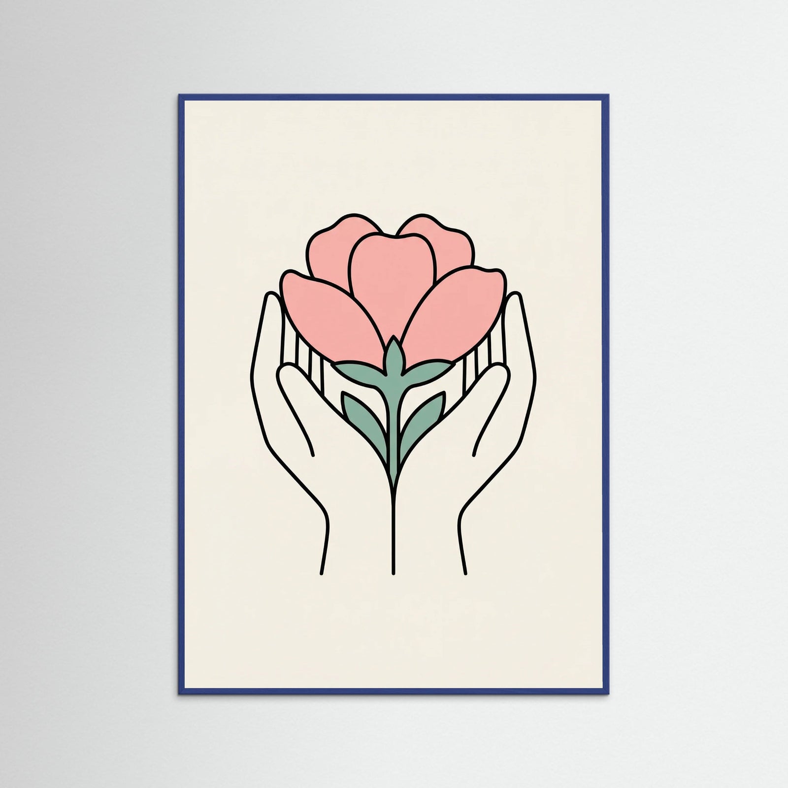 Blue Wood Serene Gaze