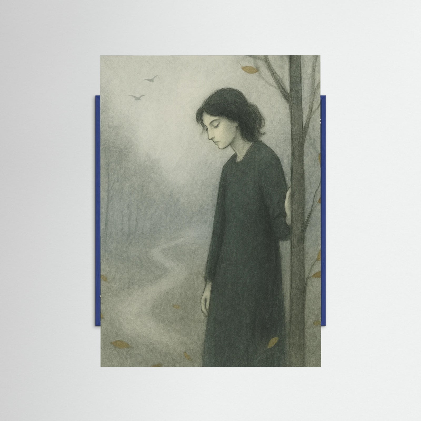 Blue Wood Serene Ponder