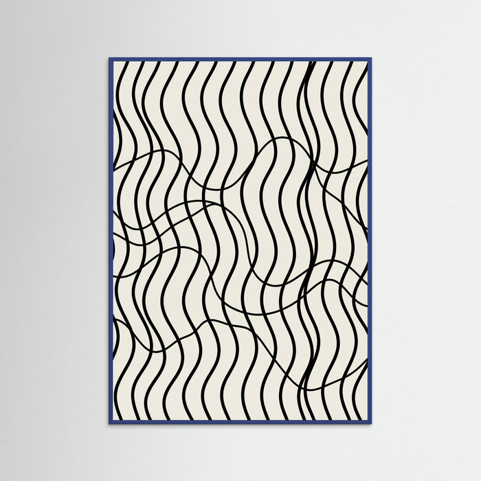 Blue Wood Serpentine Flow