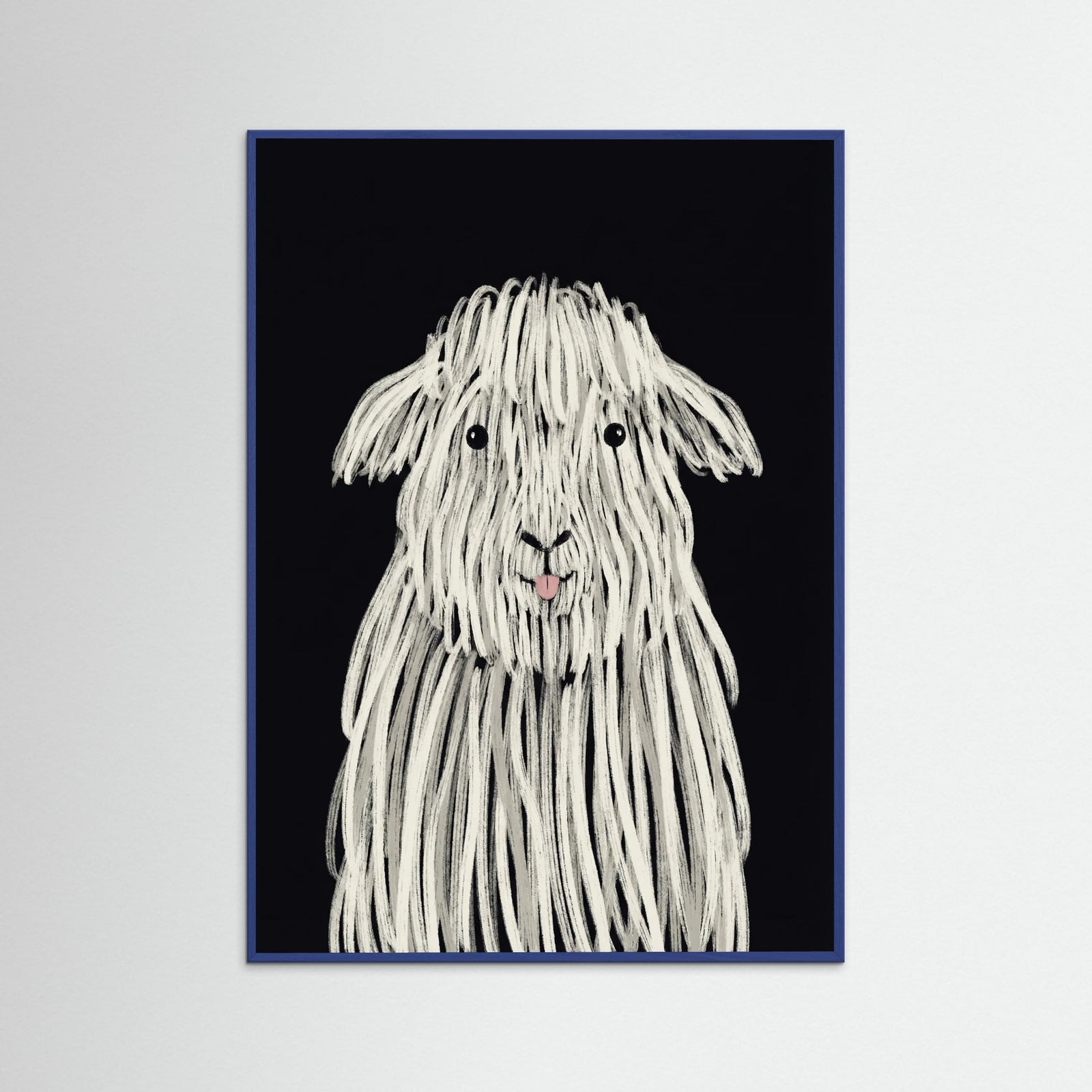 Blue Wood Shaggy Friend