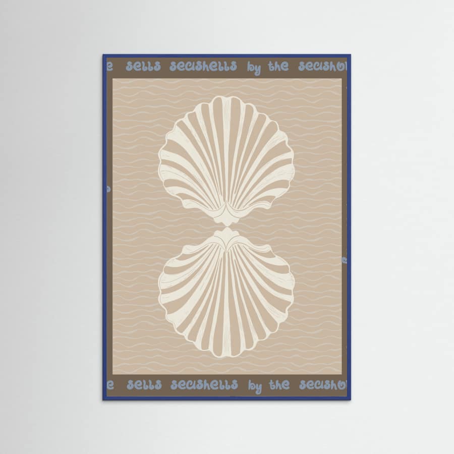 She sells seashells Poster – poster and art print