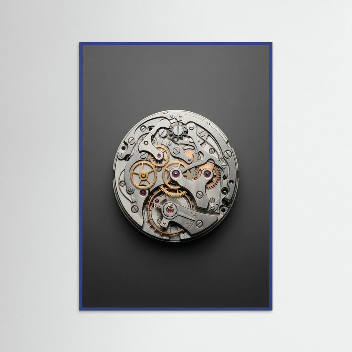 Blue Wood Silver Icon Overhead