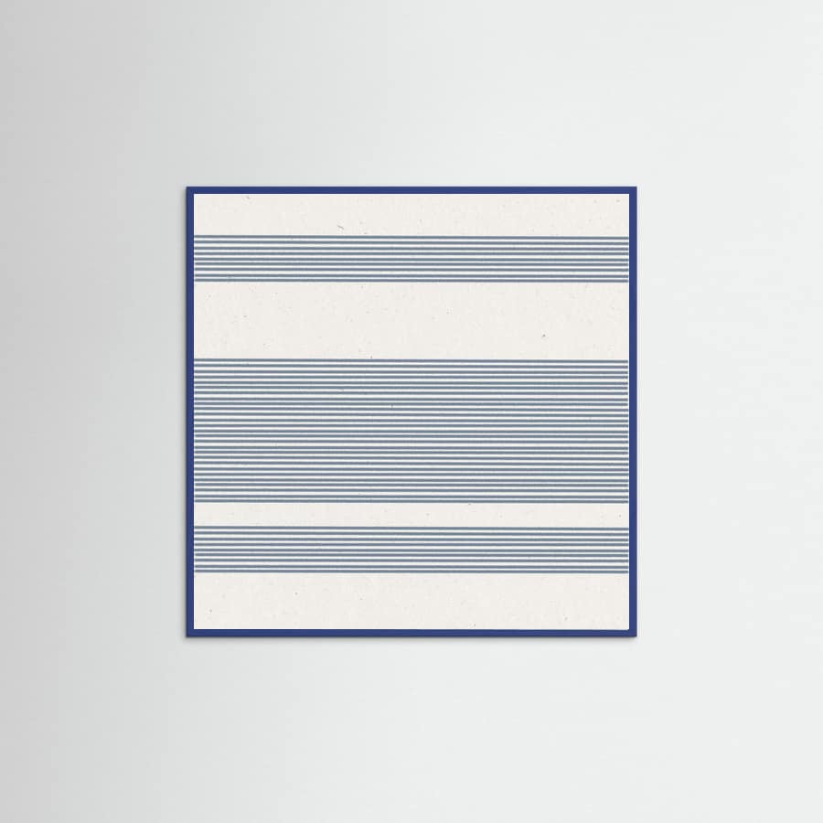 Simple Blue Lines Pattern Poster – poster en kunstdruk