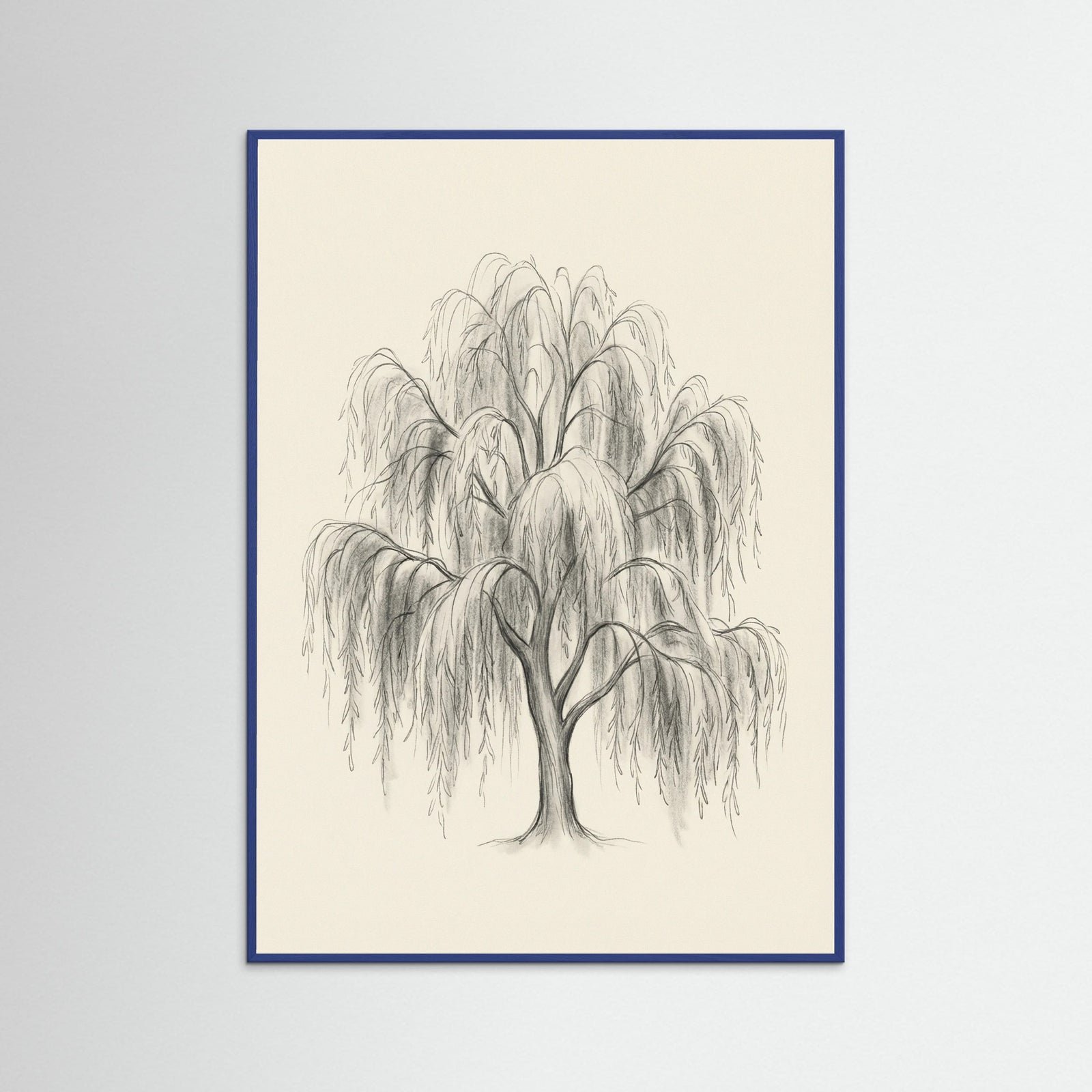 Blue Wood Sketched Sentinels