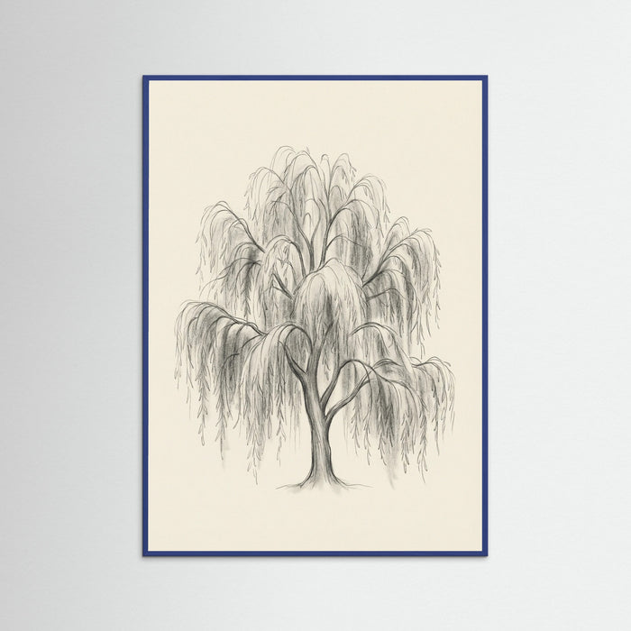 Blue Wood Sketched Sentinels