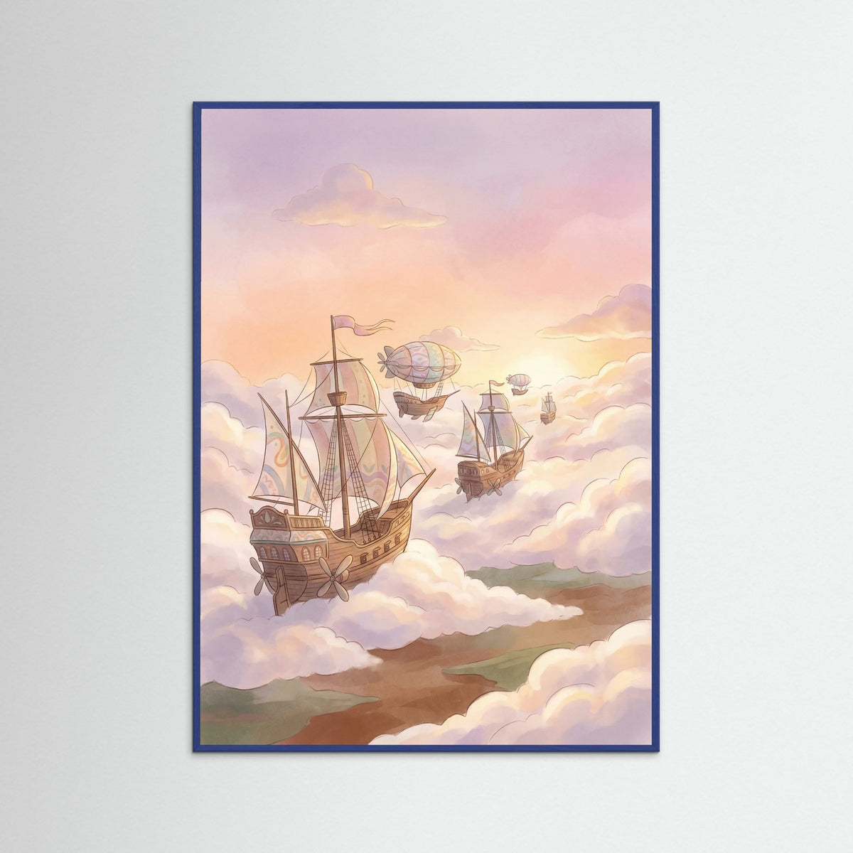 Blue Wood Skyward Journey