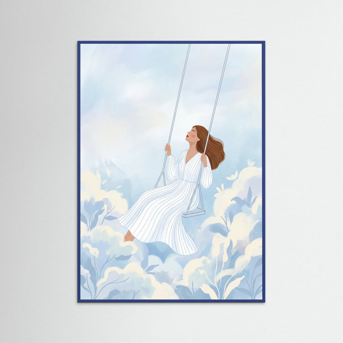 Blue Wood Skyward Serenity