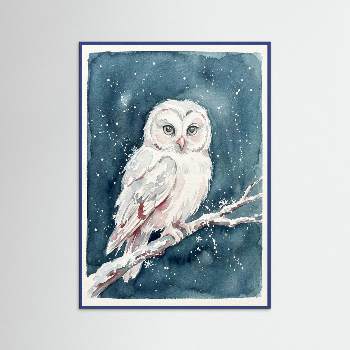 Blue Wood Snowy Winter Rabbit