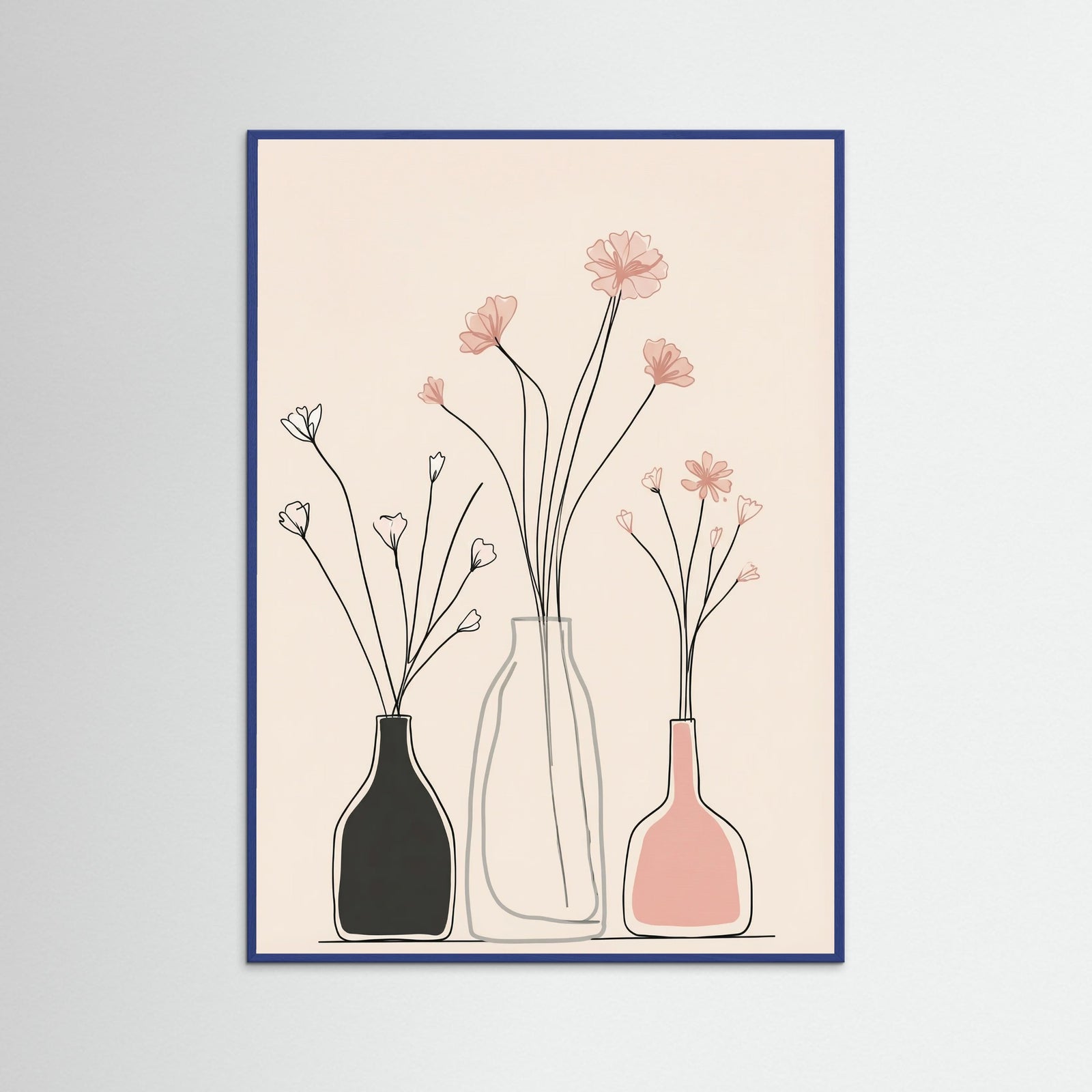 Blue Wood Soft Floral Arrangement