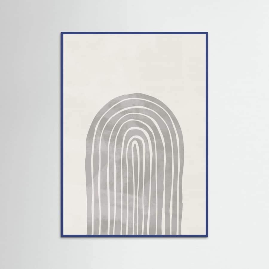 Soft Gray Rainbow Arch Poster – plakat og kunsttryk