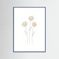 Blue Wood Soft Petal Sketch