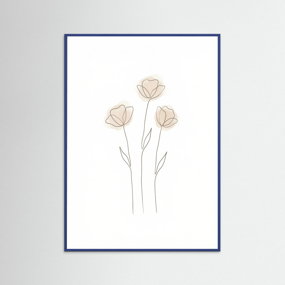 Blue Wood Soft Petal Sketch