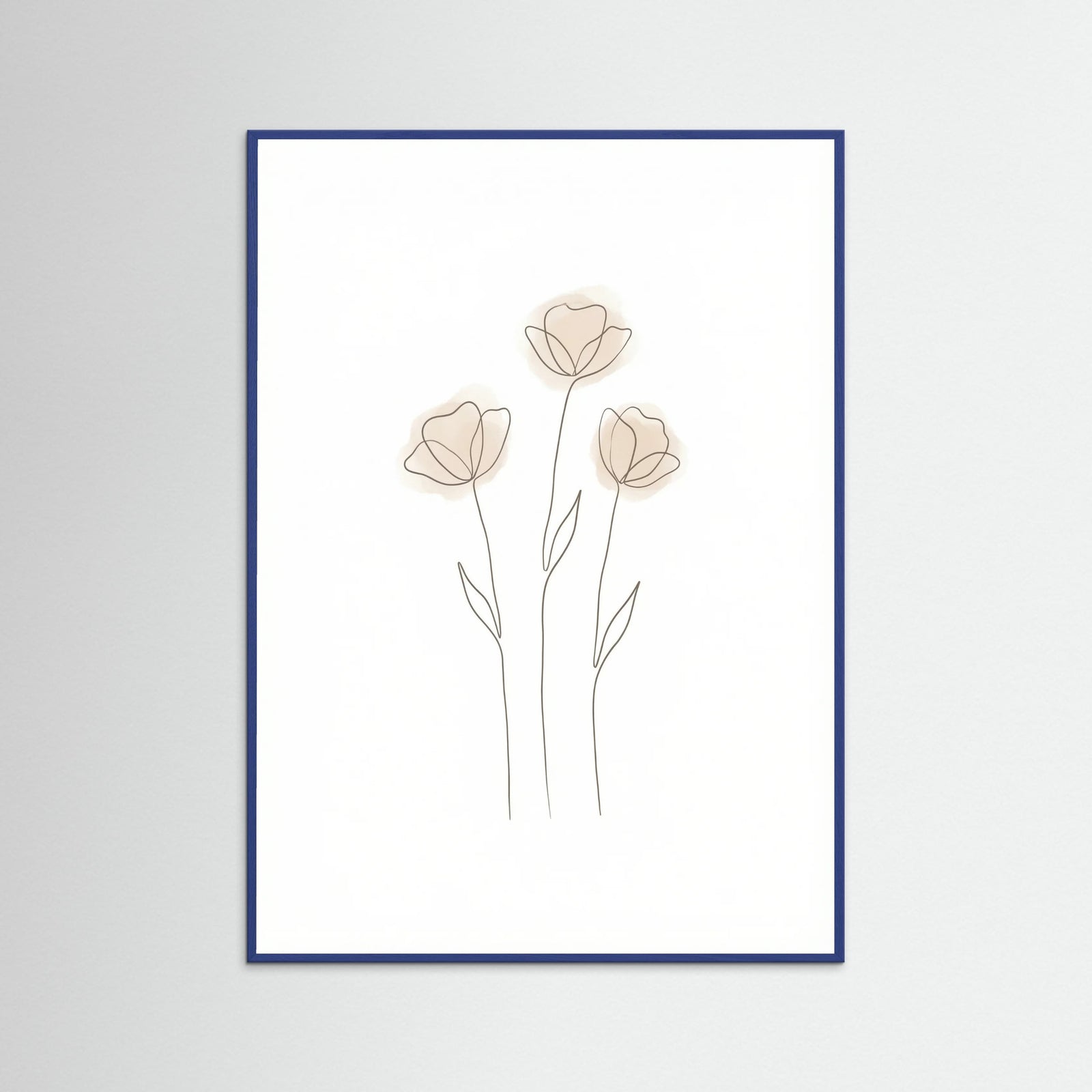 Blue Wood Soft Petal Sketch