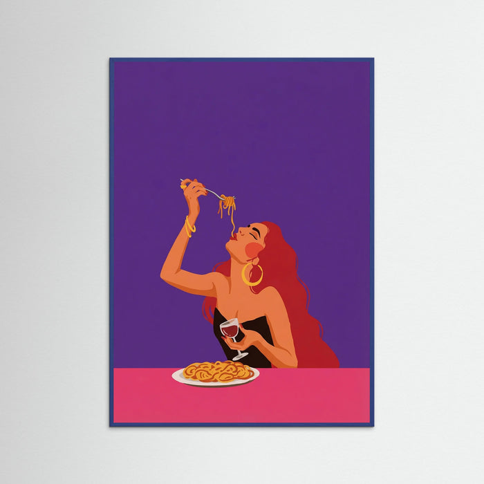 Spaghetti Bliss – poster and art print