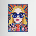 Blue Wood Speed Through Poster