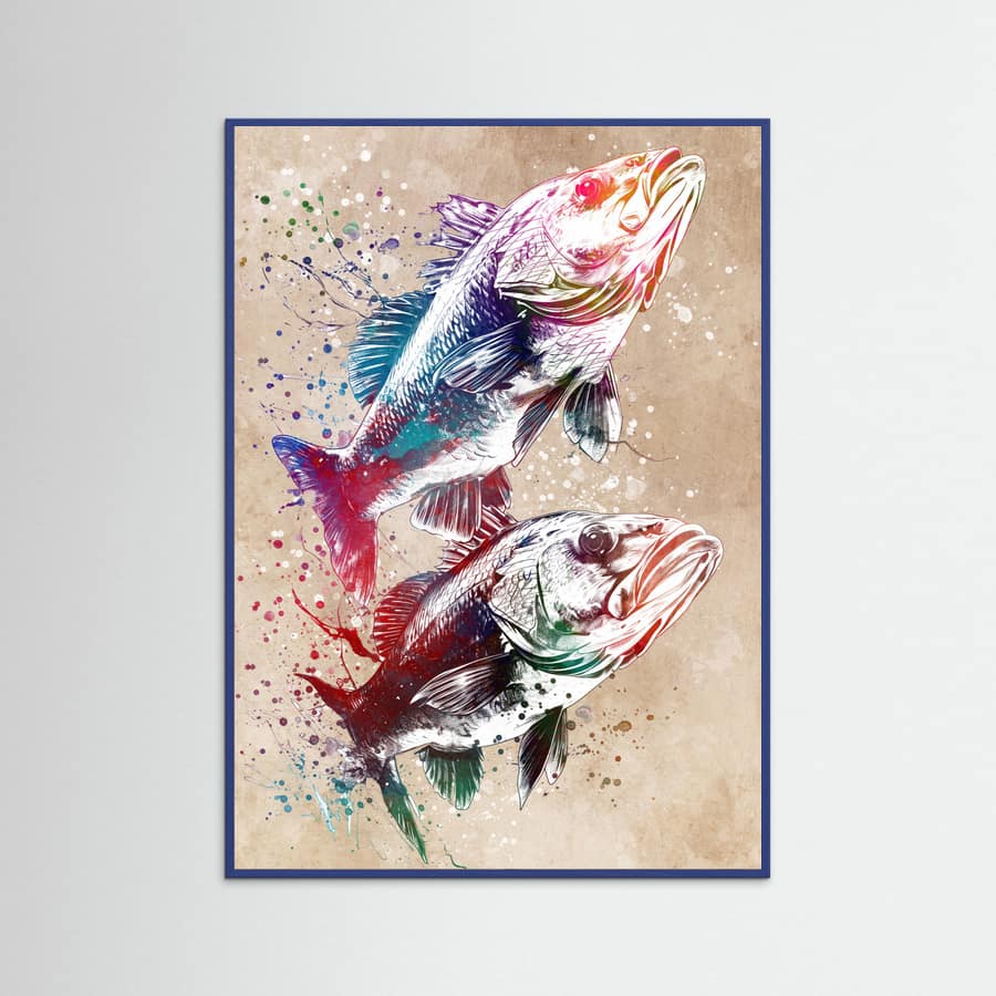 Sport Fishing 1 Poster – Poster und Kunstdruck