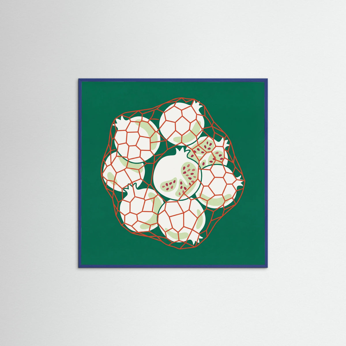 Blue Wood Square Citrus Catch