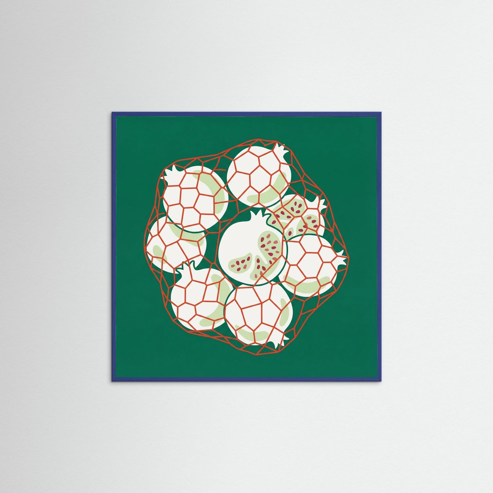 Blue Wood Square Citrus Catch