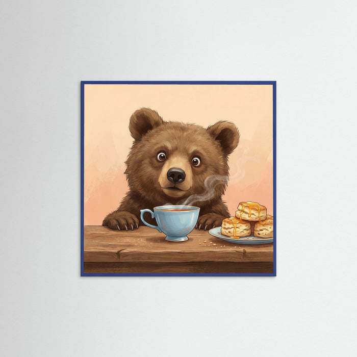 Blue Wood Square Curious Sips