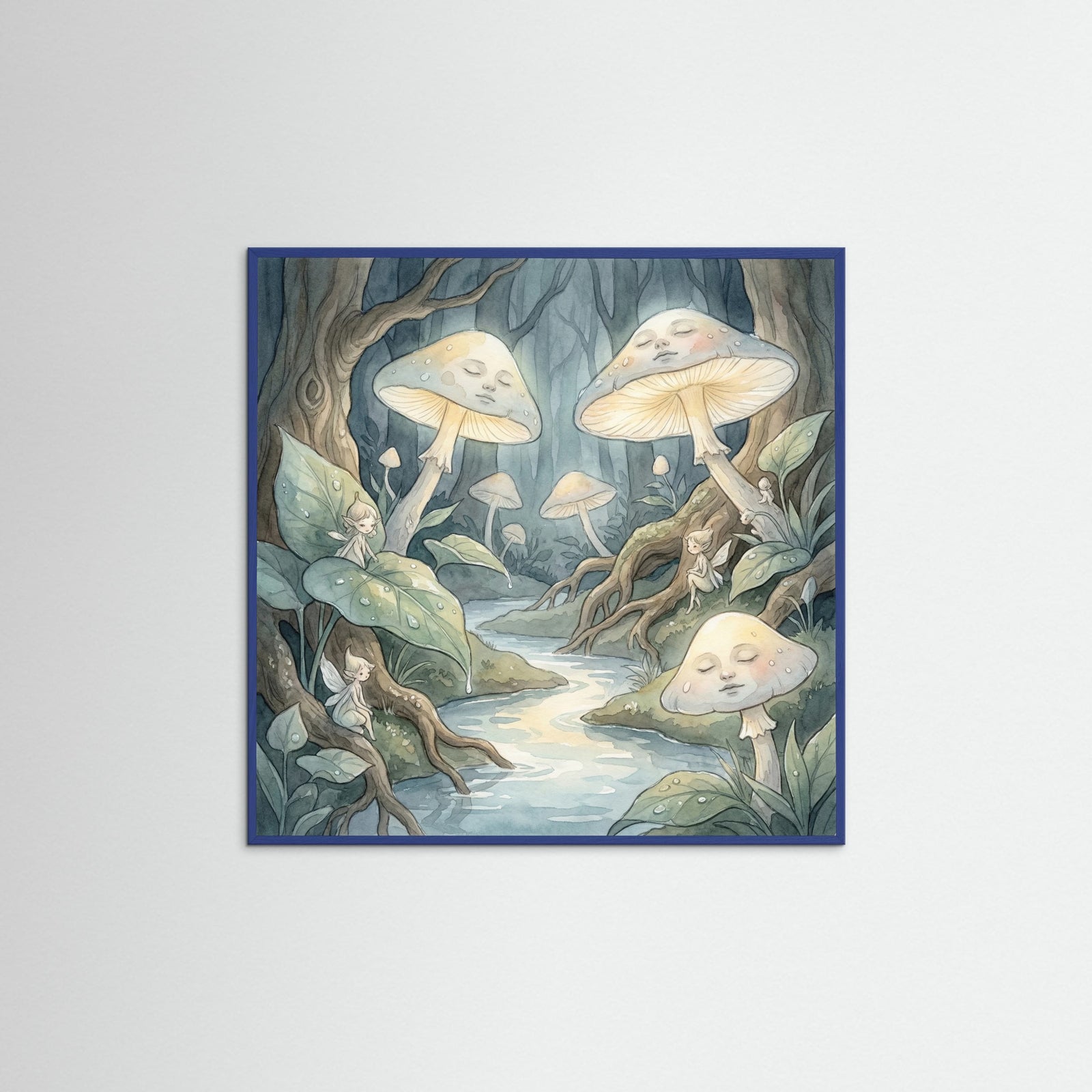 Blue Wood Square Dream Blooms