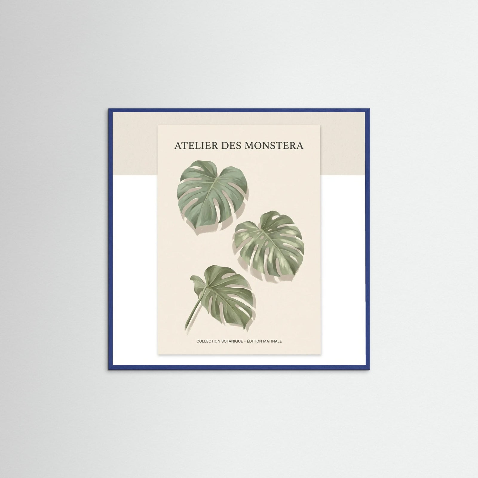 Blue Wood Square Earthy Embrace