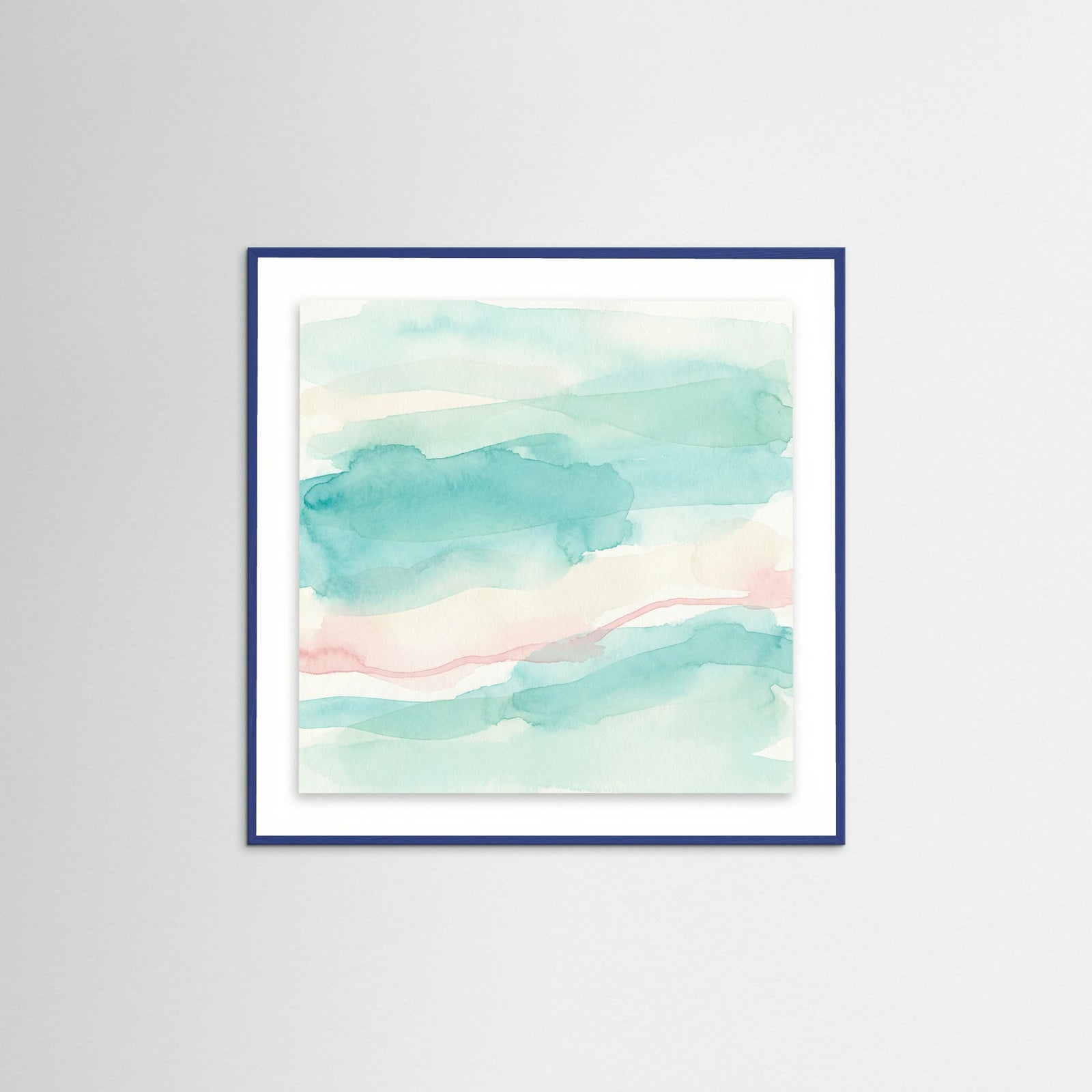 Blue Wood Square Emerald Softness