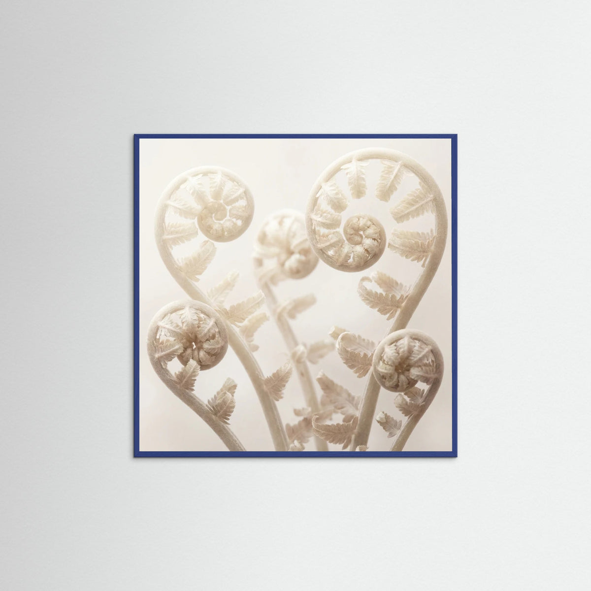 Blue Wood Square Ethereal Bloom