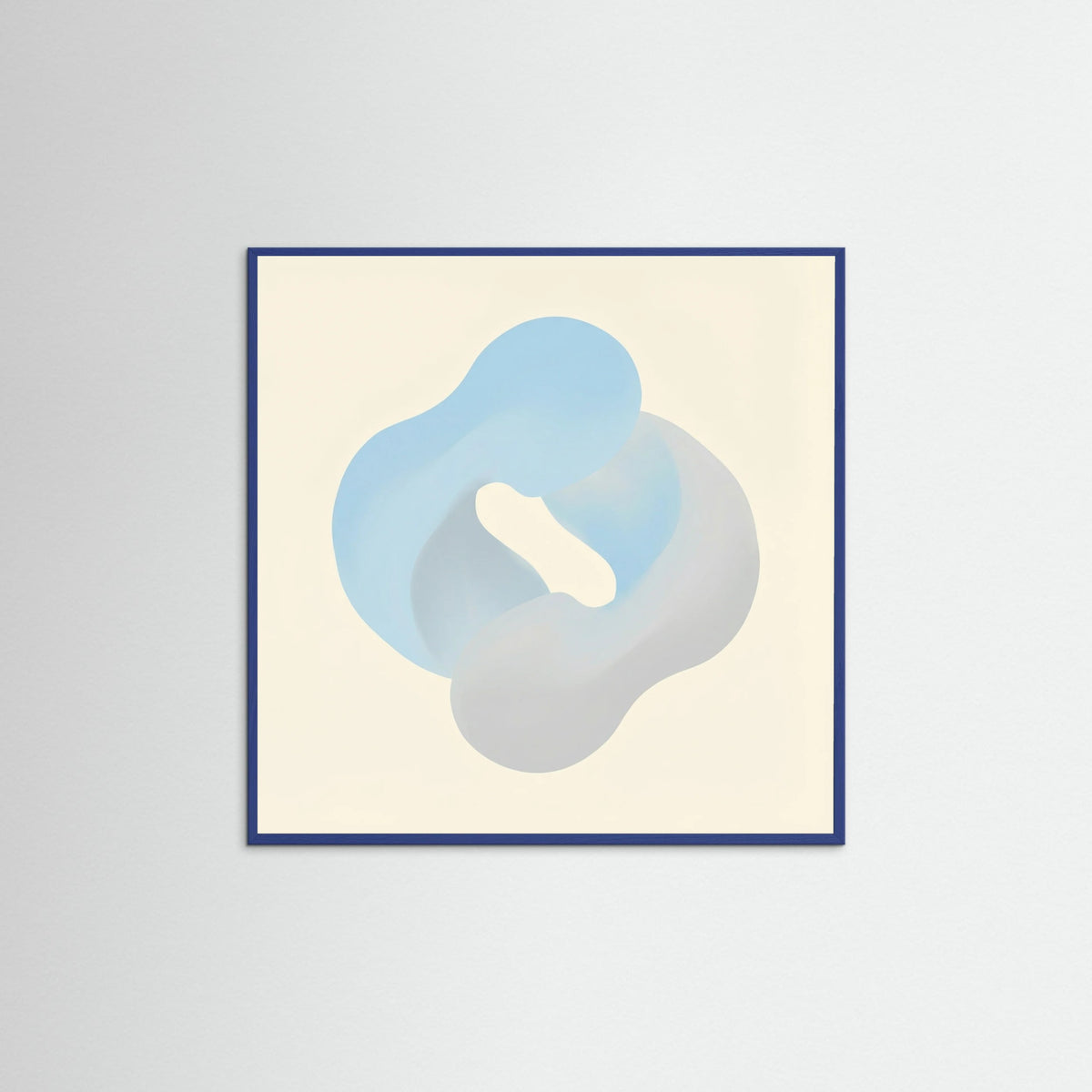 Blue Wood Square Ethereal Blush