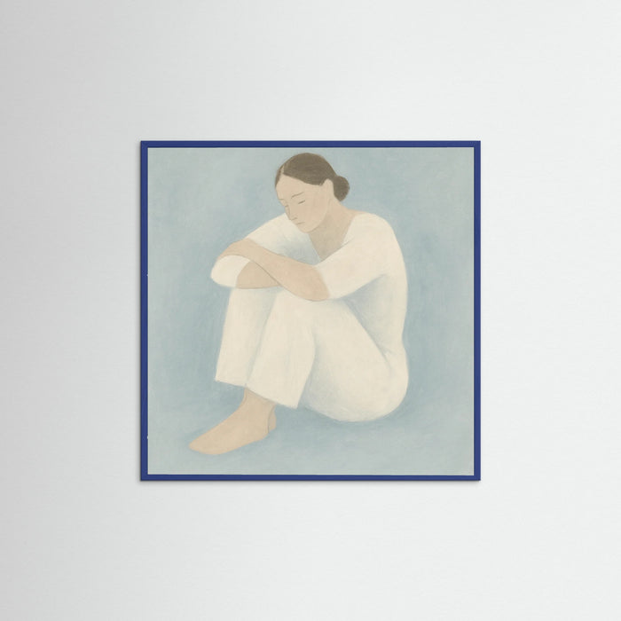 Blue Wood Square Evening Rest