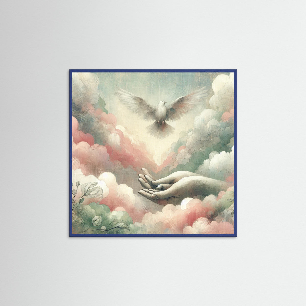 Blue Wood Square Flight Dream