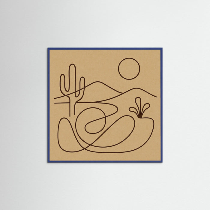 Blue Wood Square Fluid Conversation