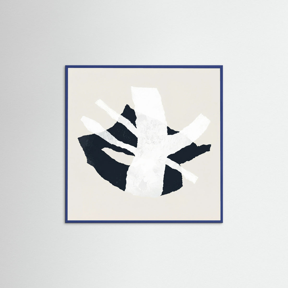 Blue Wood Square Fragmented Balance