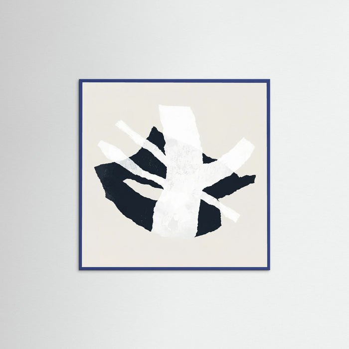 Blue Wood Square Fragmented Balance